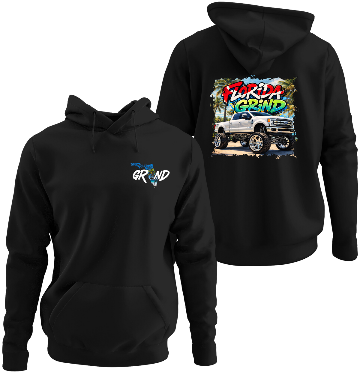 Lifted Truck Hoodie Cotton-Rich Blend