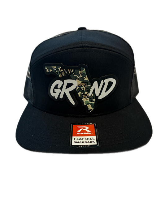 Duck Camo Flat Bill Trucker Hat