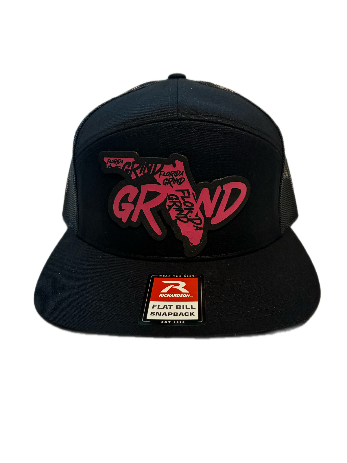 Pink Flat Bill Trucker Hat