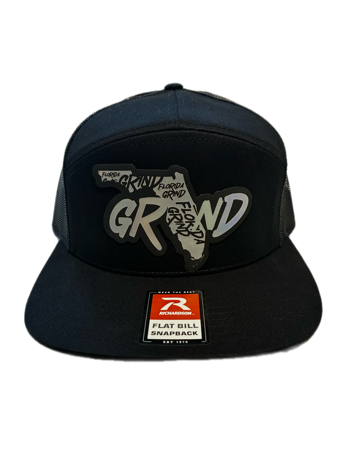 Holographic Flat Bill Trucker Hat