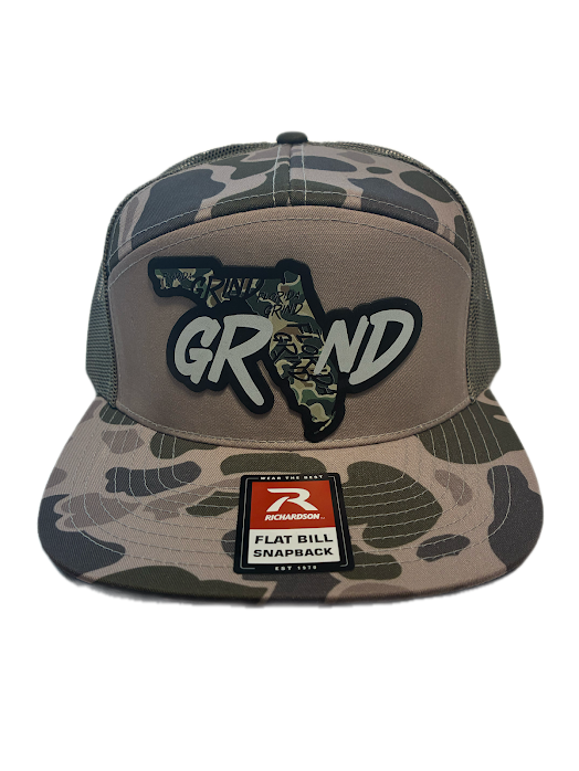 Duck Camo Flat Bill Trucker Hat